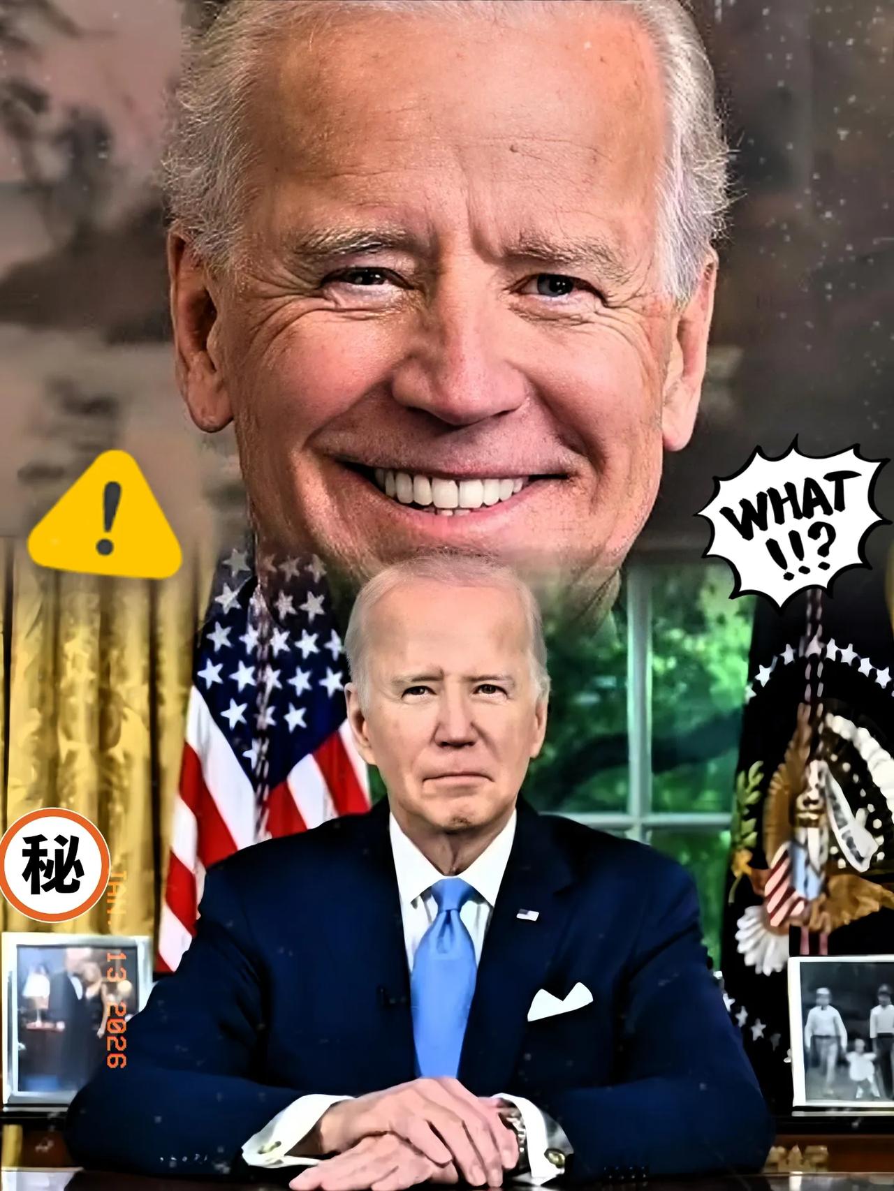 拜登早就预言过，

要是特朗普再干四年，

美国在国际上的竞争力得掉一大截，搞不