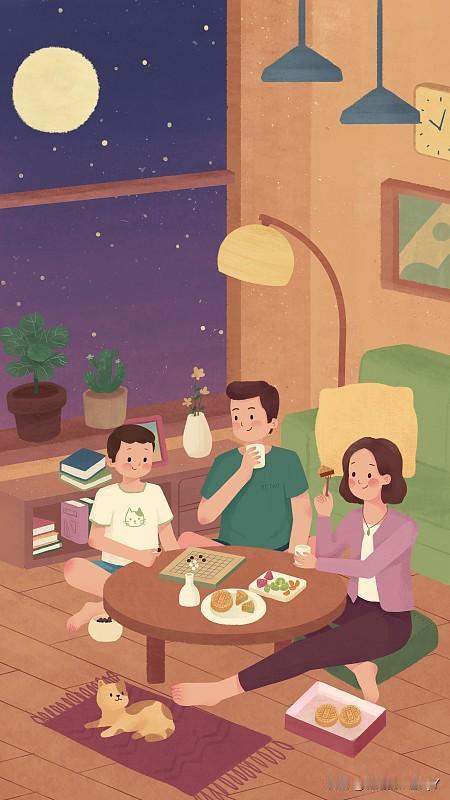 中秋佳节，万家团圆✨
网上流传一句话：有姑娘的吃月饼，有儿子的看月亮。
 
细品