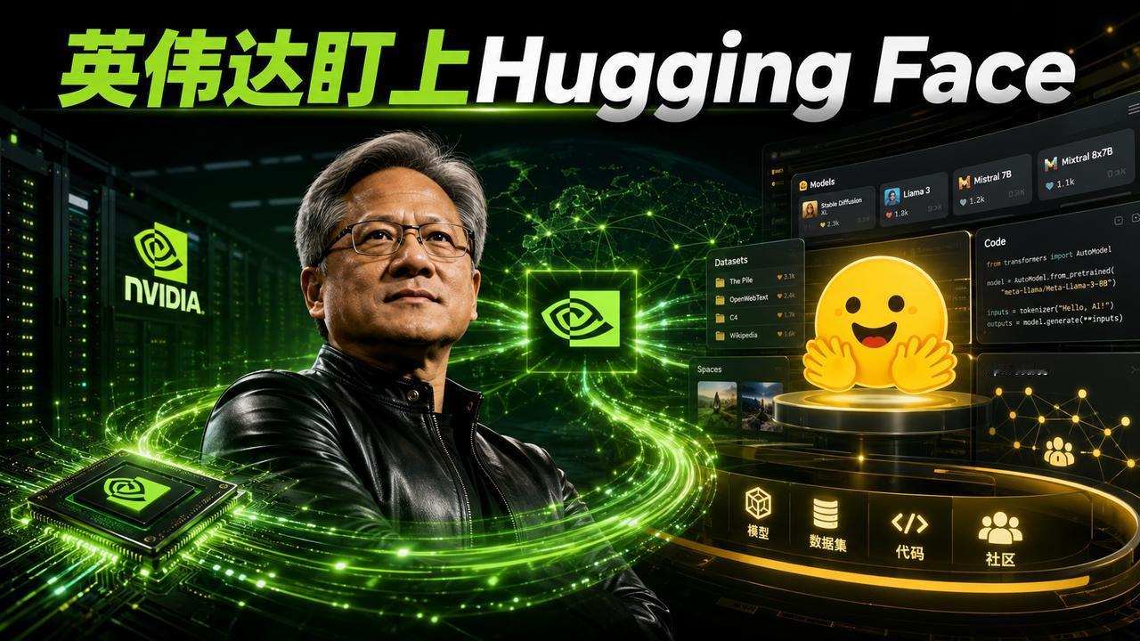 英伟达的野心越来越大，129亿美元盯上Hugging Face

英伟达这次盯上