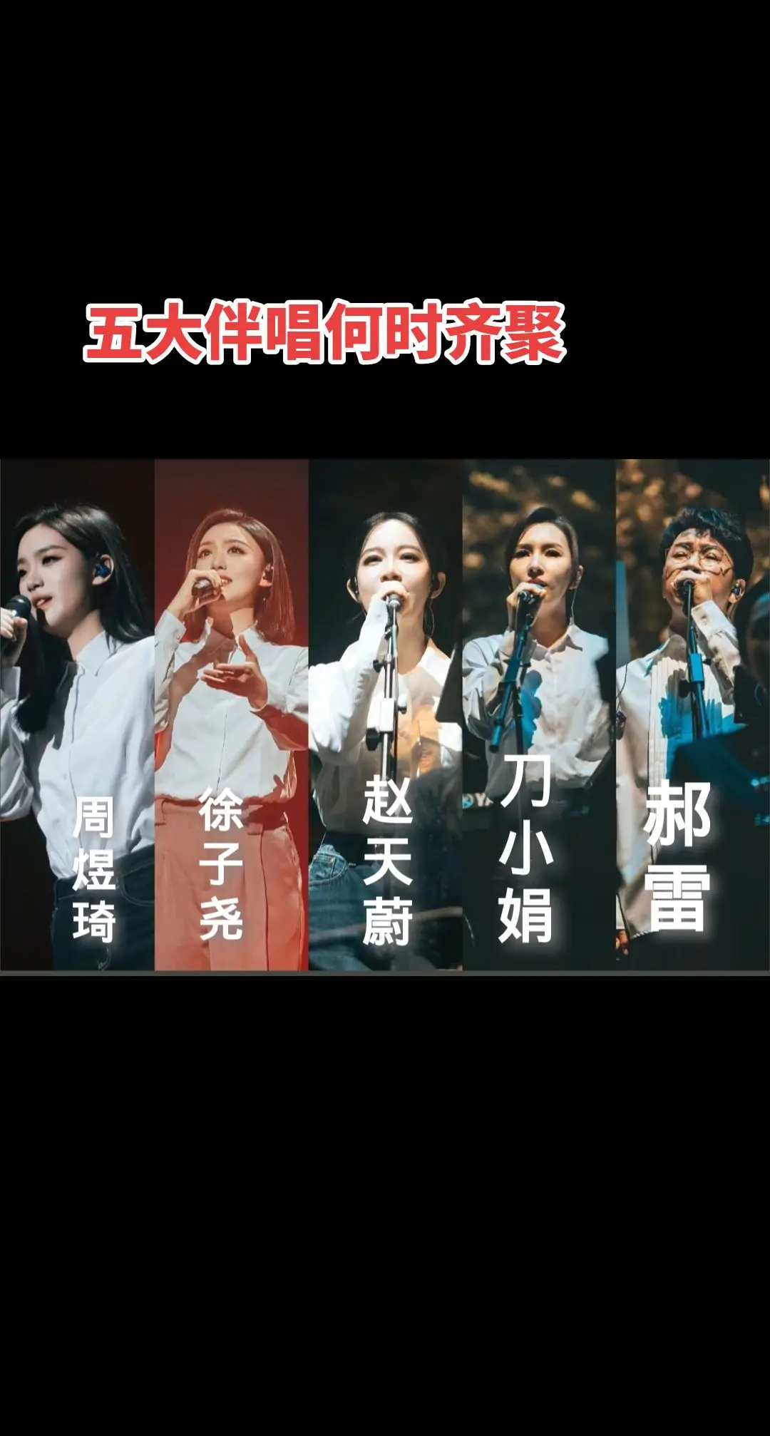 五大御用伴唱。刀郎演唱会，五大御用伴唱会不会再次齐聚！每一个感人的瞬间...