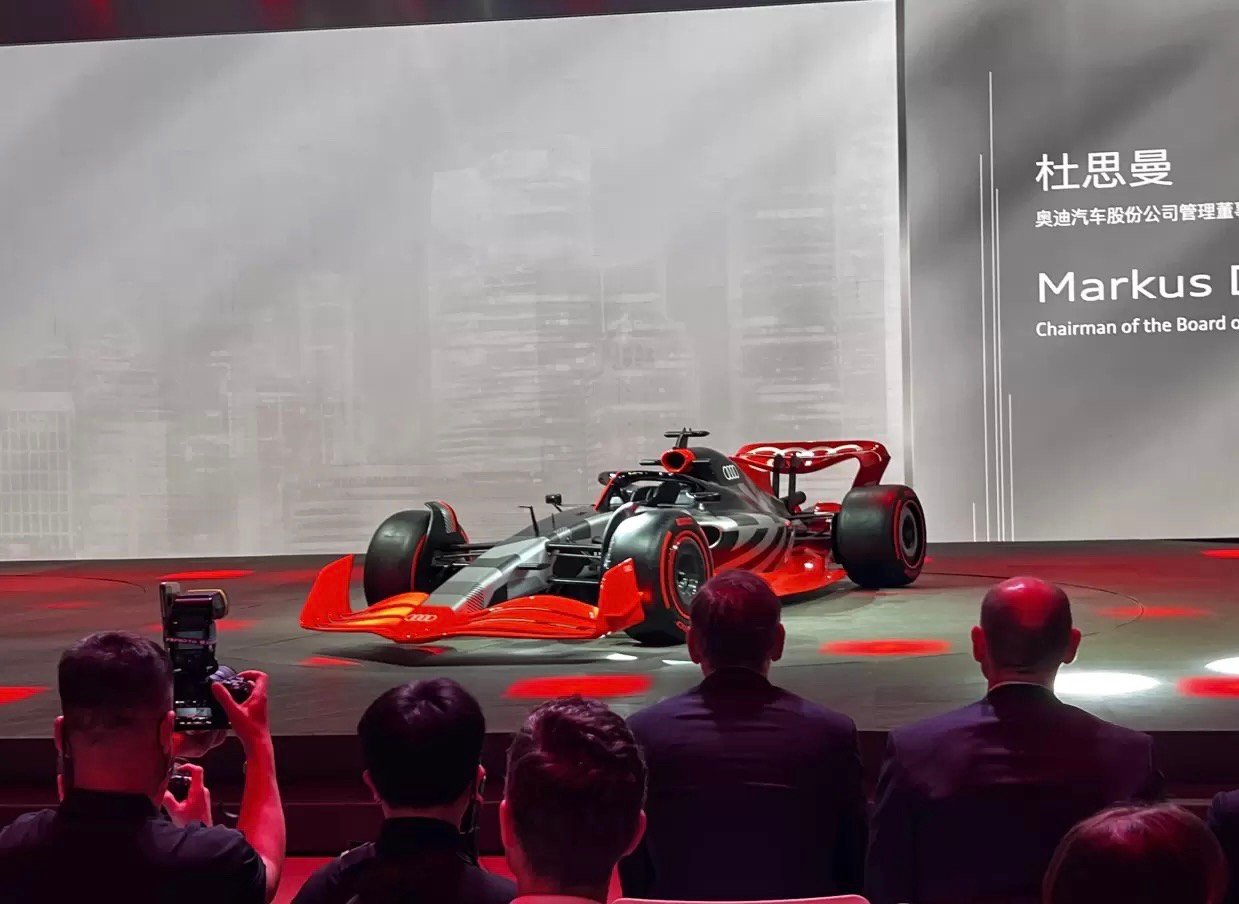 2023上海车展，奥迪展示了2026年回归F1赛场的Audi Formula 1