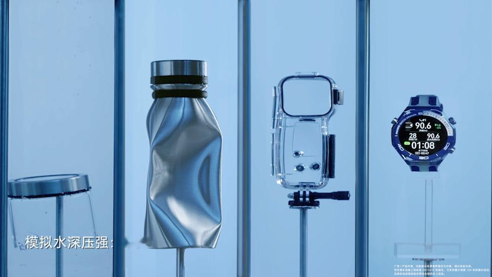这下平时爱游泳，爱潜水的朋友们有福了，手表黑科技，防水还能下水150米抗压，专利