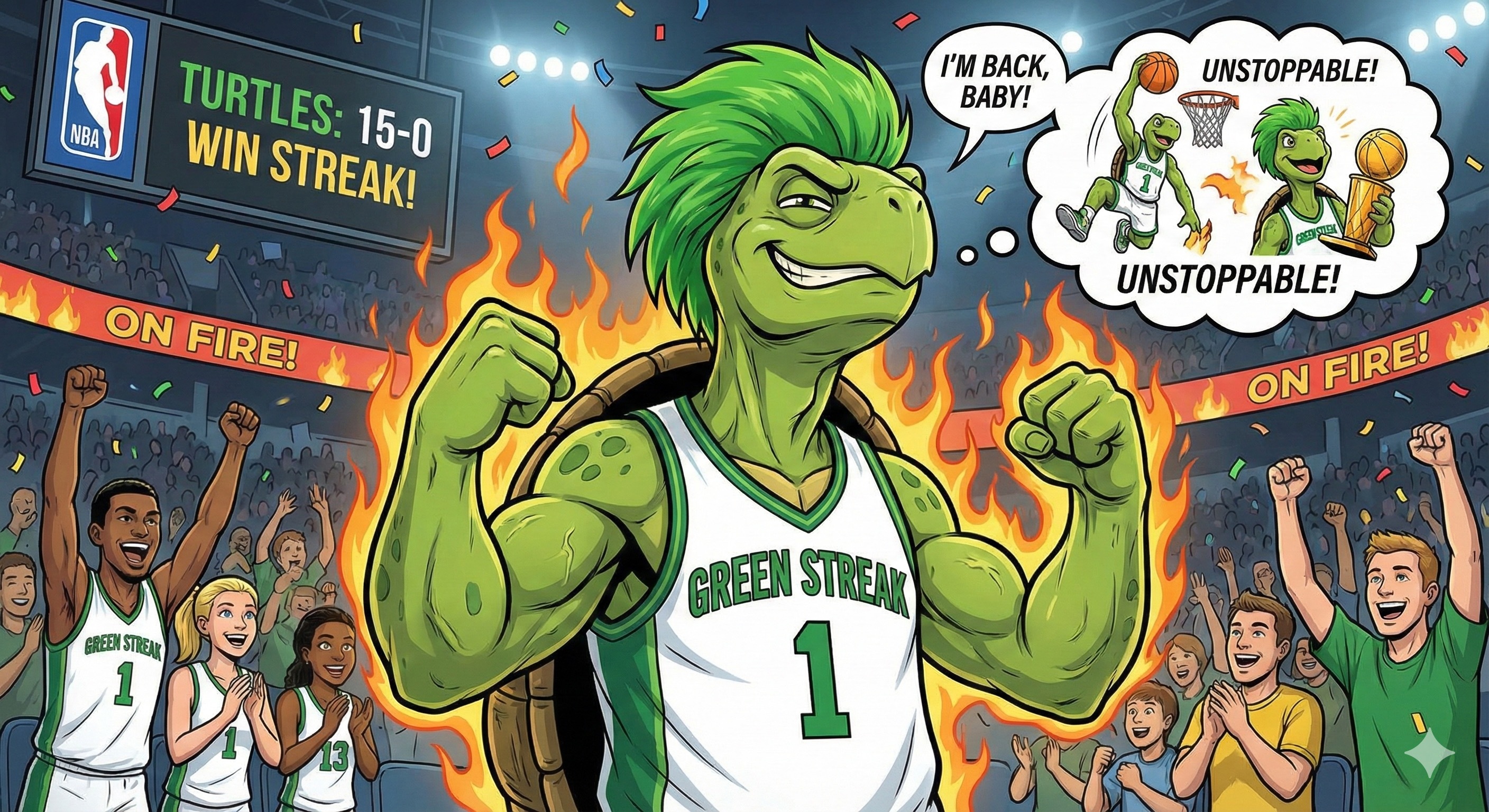 绿毛龟们觉得自己又可以了 