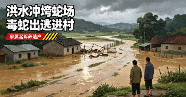 洪水被蛇咬身亡，女子家属起诉养殖户，天灾背后该谁担责