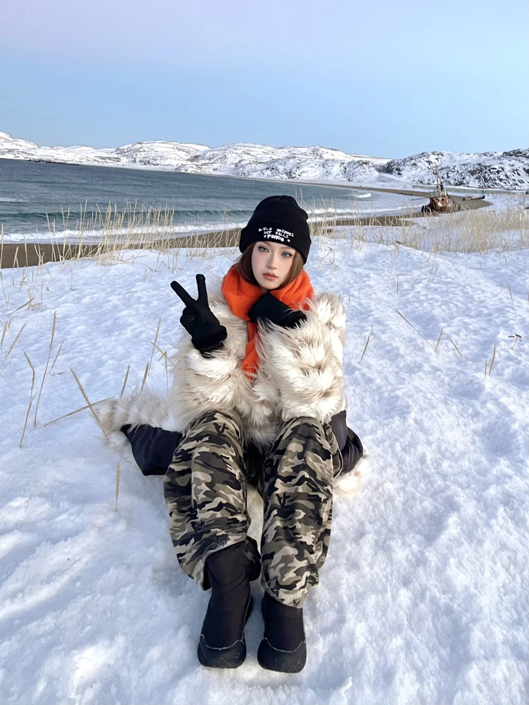 冬日雪地穿搭ootd