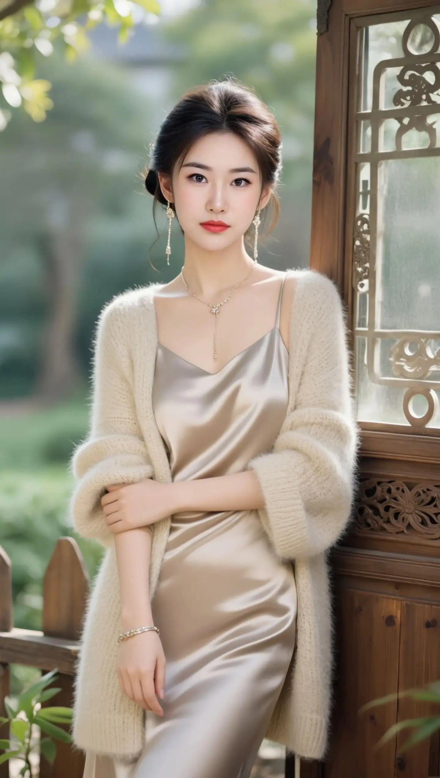 AI针织温柔照 ai创作