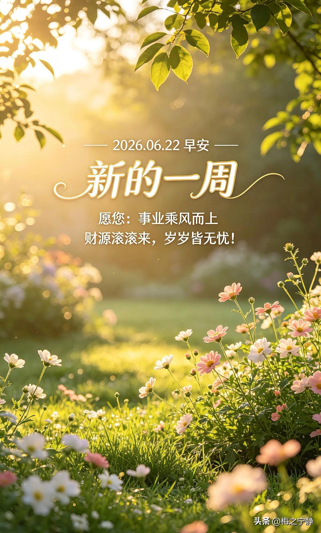 🌼²º²⁶/₀₆.₂₂ᵕ̈ᵕ̈ 周一早安｜清凉一夏🌿
🍃𝐆𝐨𝐨𝐝 