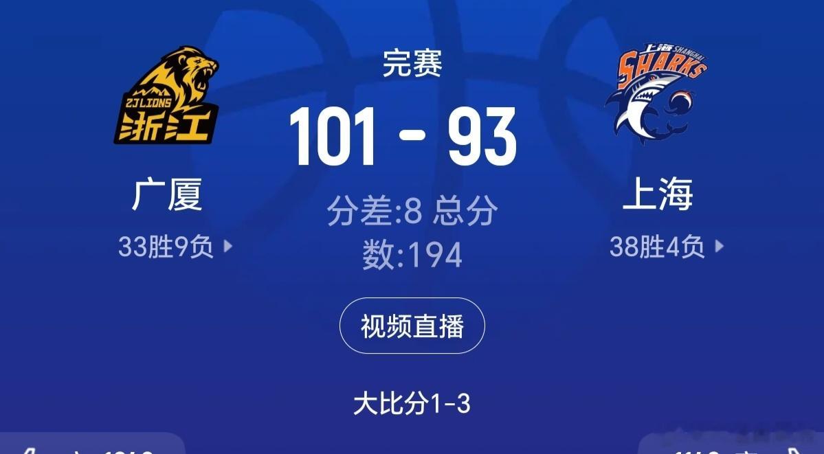 CBA总决赛广厦男篮vs上海男篮上海男篮3比1广厦男篮 大上篮好放松，留着回家再