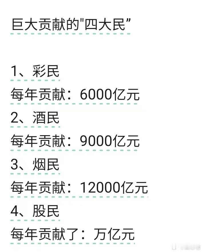 兄弟，贡献了几个万亿？ 