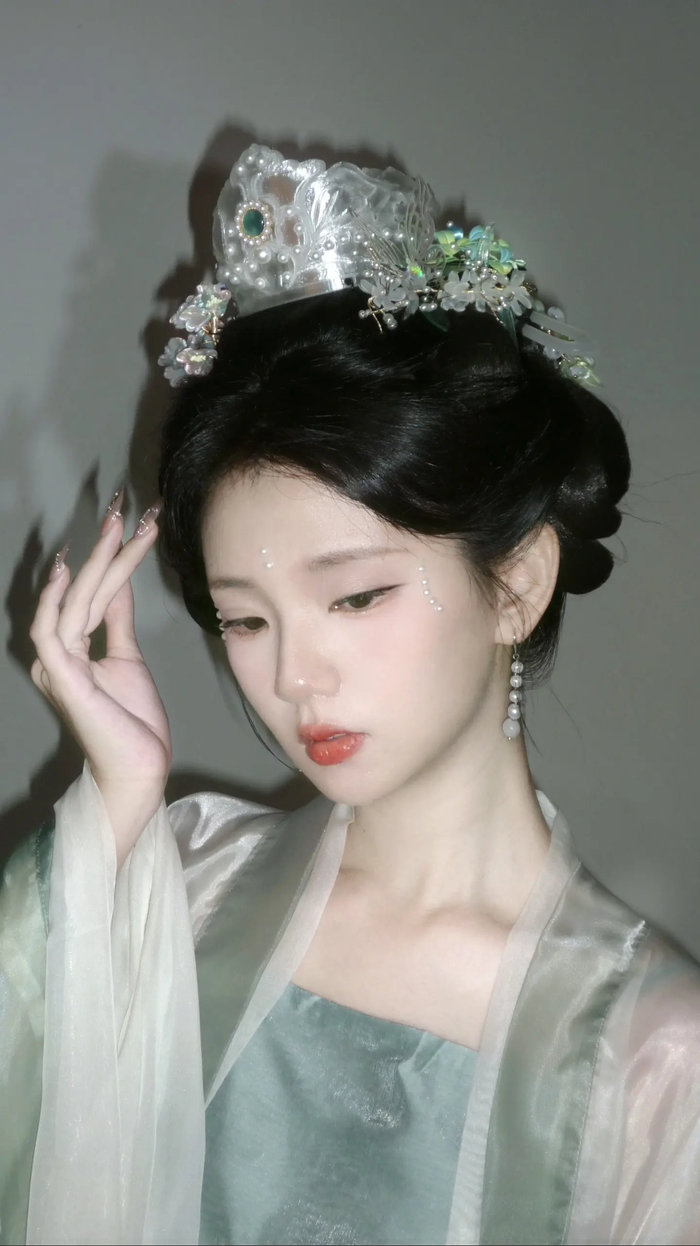妆造 汉服妆造 墨雨云间珍珠妆好美 国风合伙人