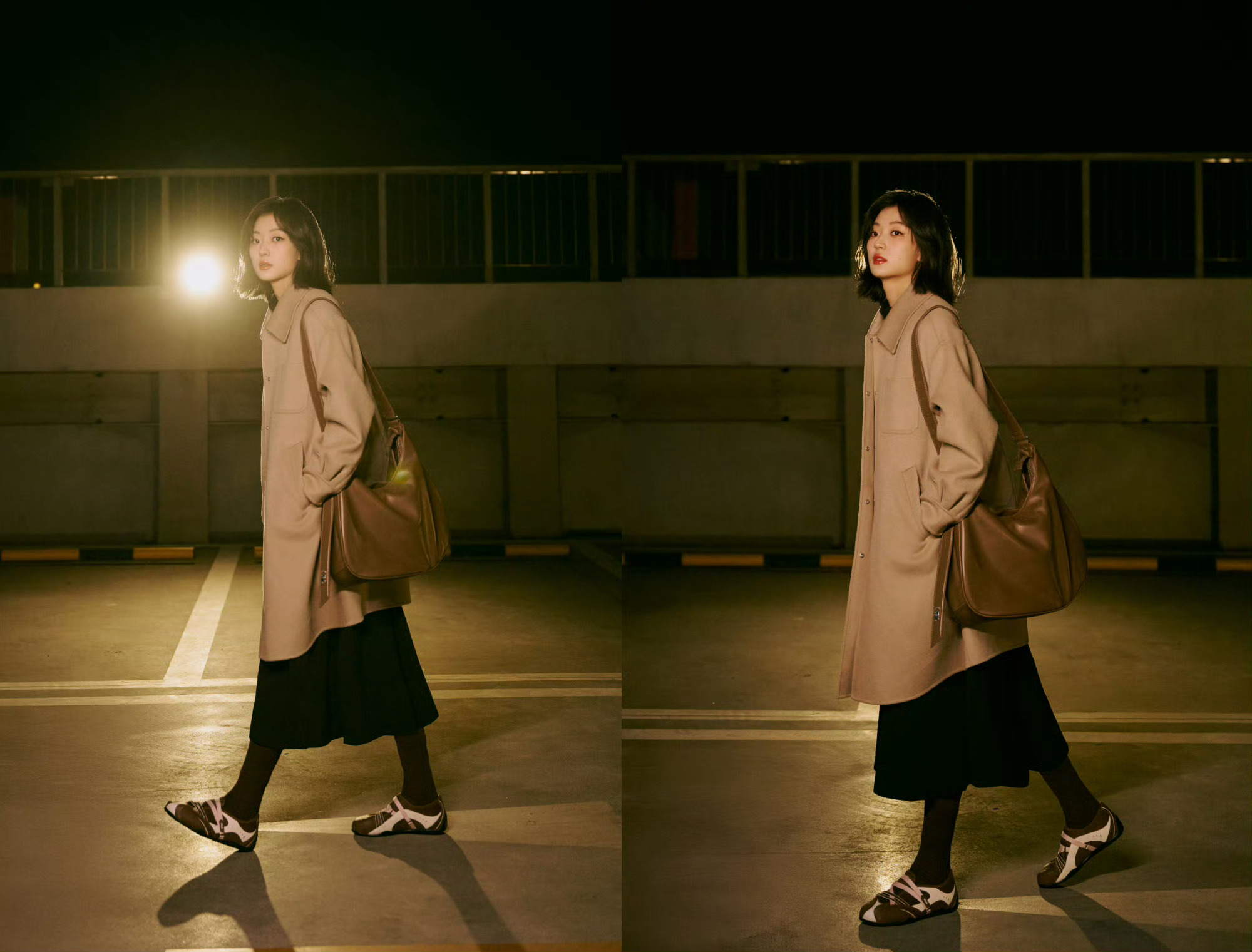 孙千米兰时装周首秀孙千真的好适合这种氛围感大片，每一帧都像电影截图，太美了