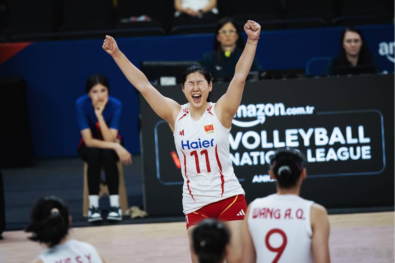 中国女排vs法国女排2026年世界女排联赛中国队3-0（25-18/25-17/