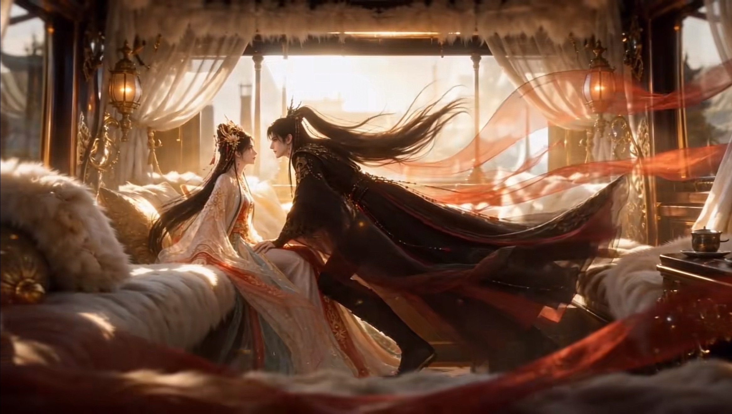 我去、第一次在短剧里看见如此美的古装镜头以及超级豪华马车、 ​​​