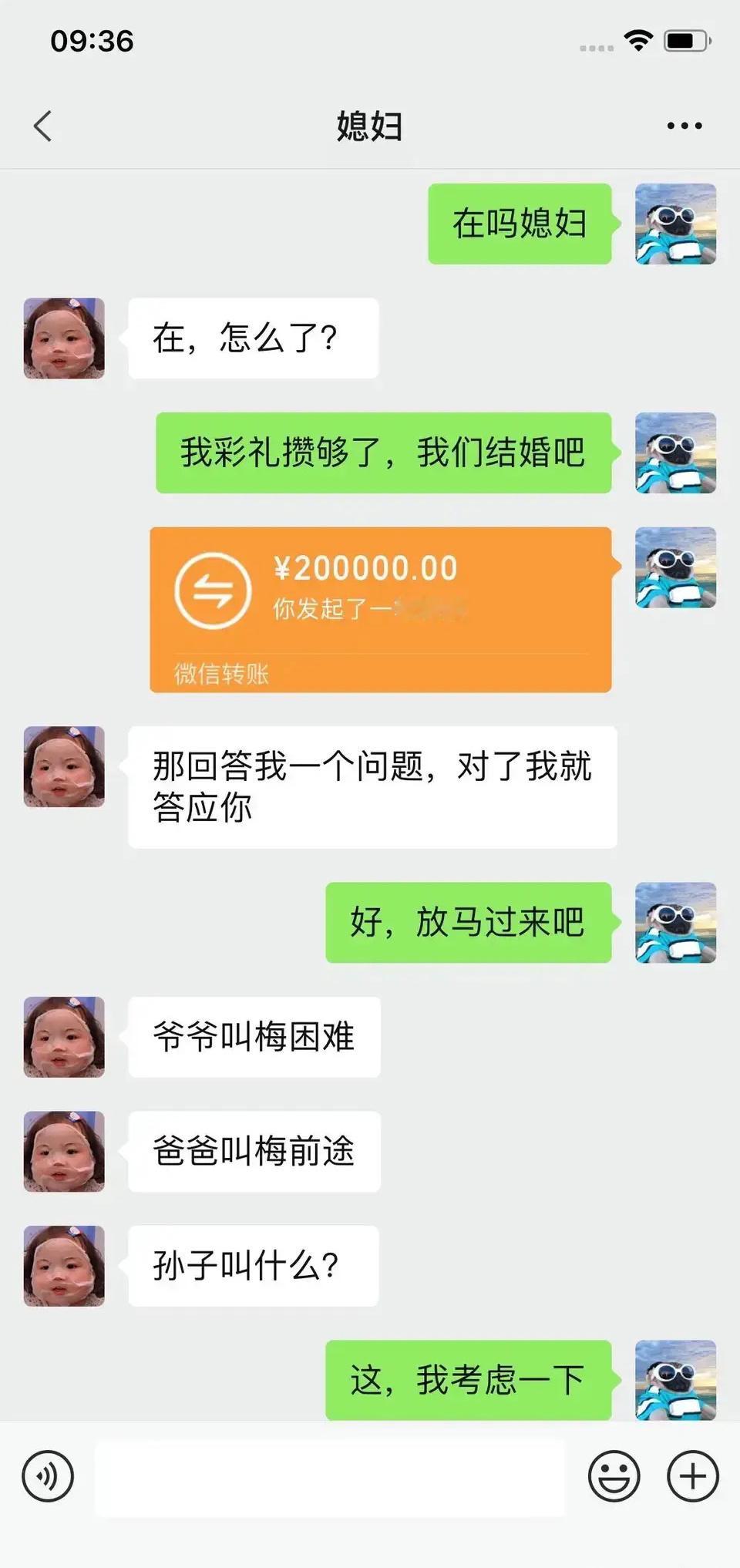 兄弟们，我能不能娶到媳妇就靠你们了 ​​​