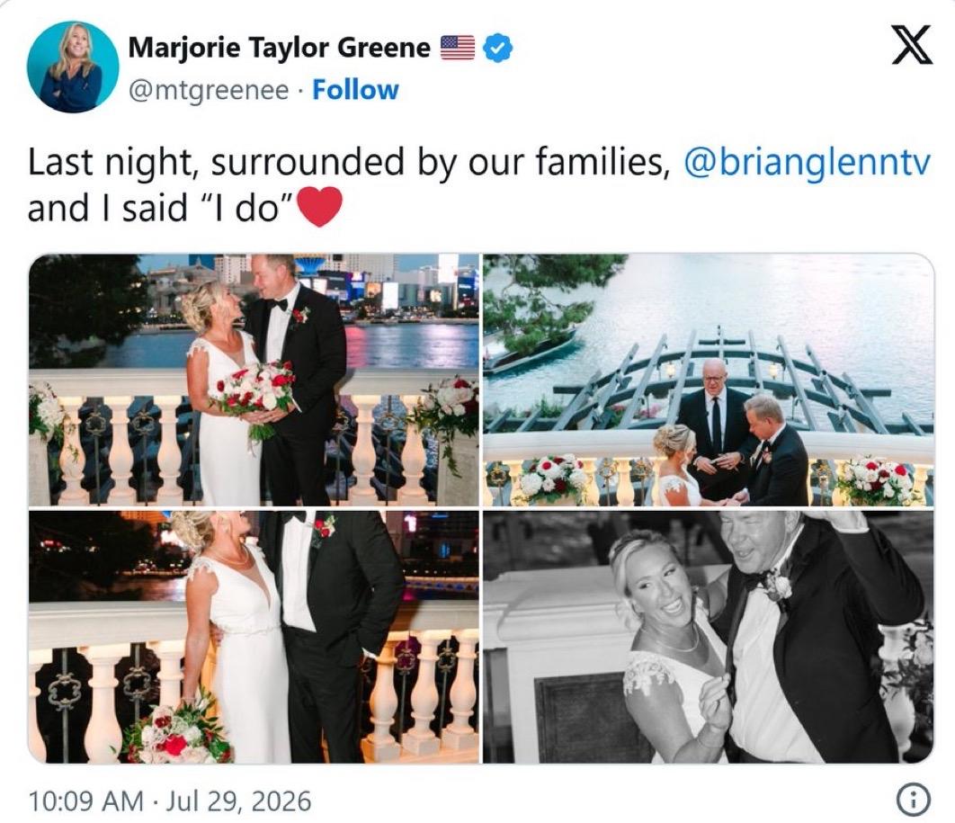玛乔丽.泰勒.格林Marjorie Taylor Greene在拉斯维加斯大道上