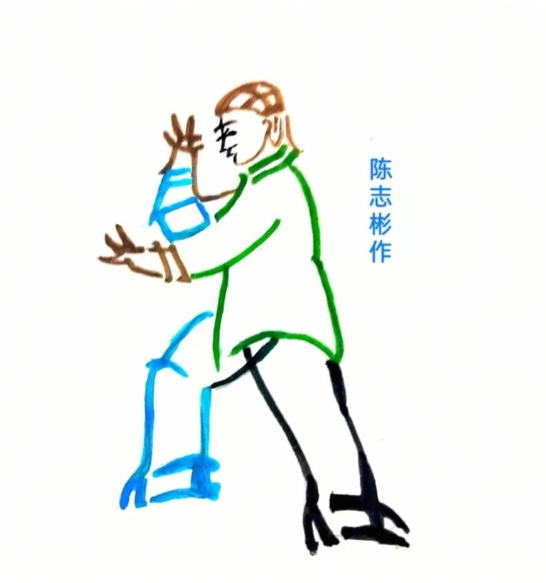 看图猜字。图中画面帅哥在练习太极拳。练的咋样。画面隐藏几个字。仔细琢磨细研究。就