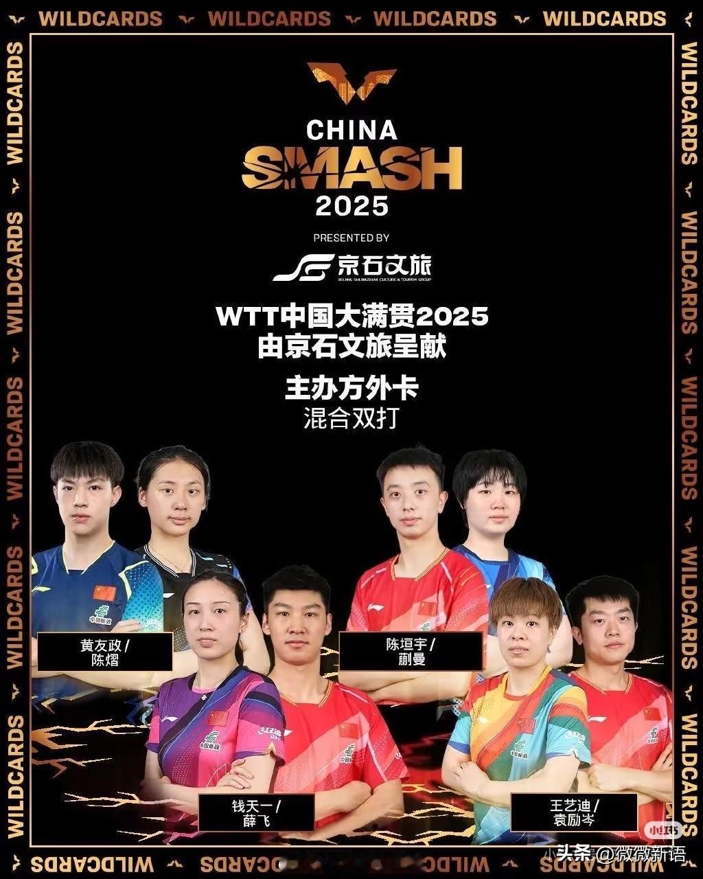 这次林诗栋/蒯曼不打混双了。
中国大满贯赛就要开始了，一开始国乒报名混双只有王楚