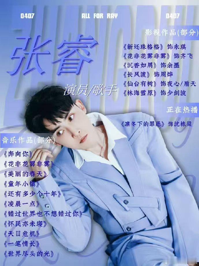 张睿加盟披荆斩棘2026 披荆斩棘 从清宫荧幕走到综艺竞演舞台，张睿开启了全新的