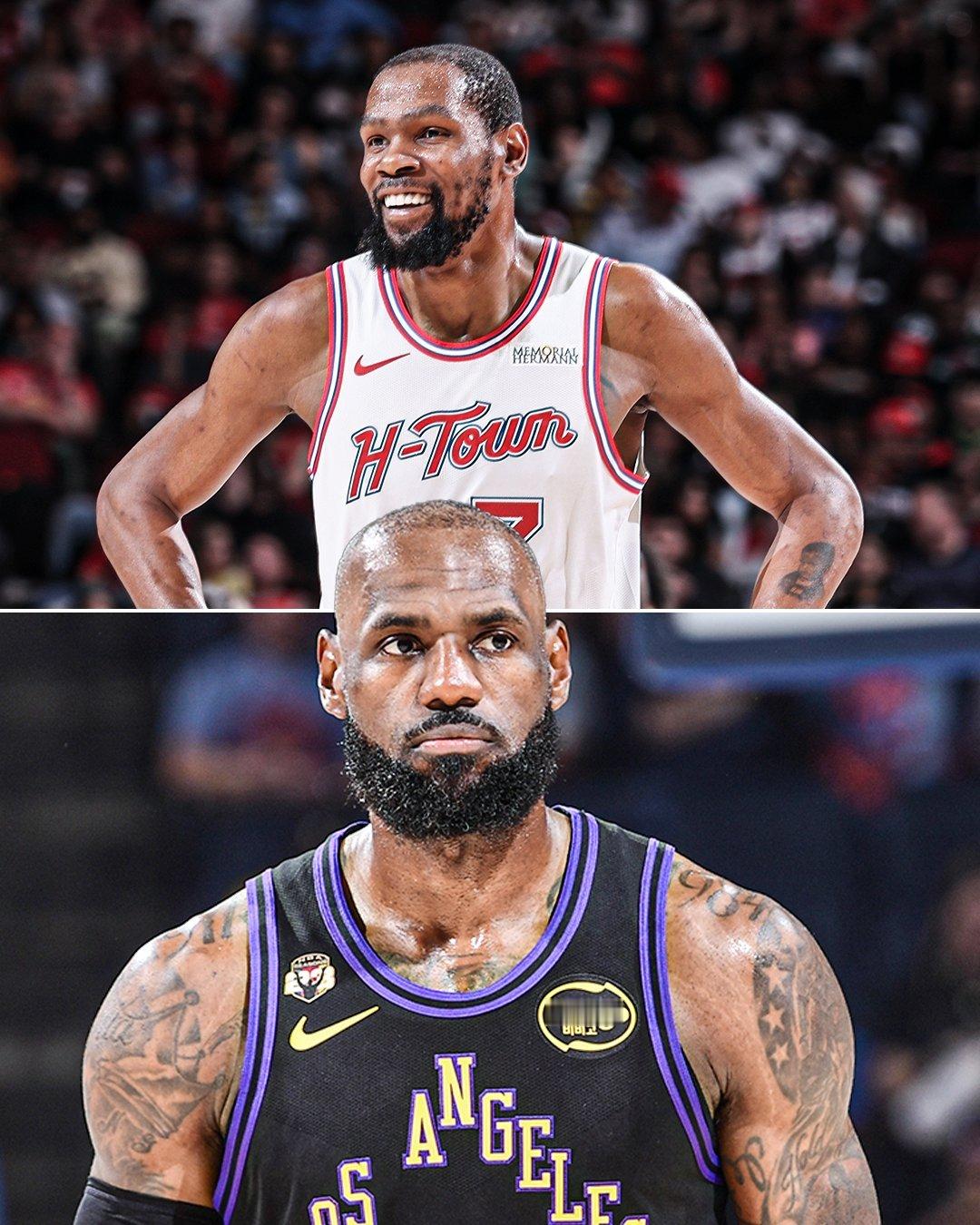 勒布朗·詹姆斯与凯文·杜兰特将在季后赛中再度相遇，这是自2018年NBA总决赛以