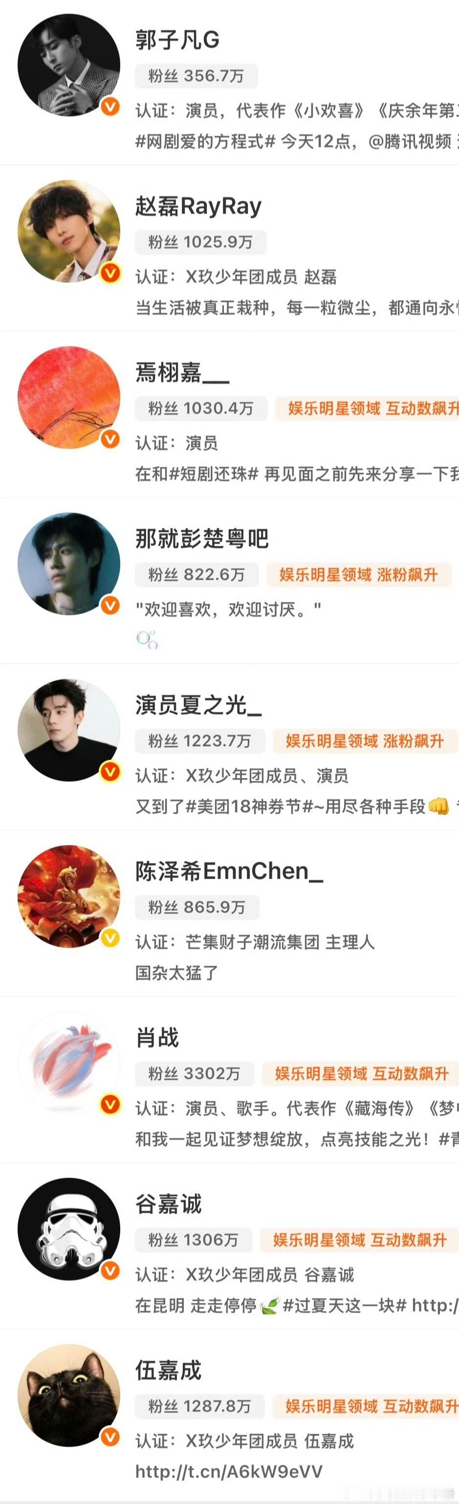 X玖少年团全员去前缀改名，期待谁未来发展？X玖少年团成员去前缀肖战微博改名 ​​