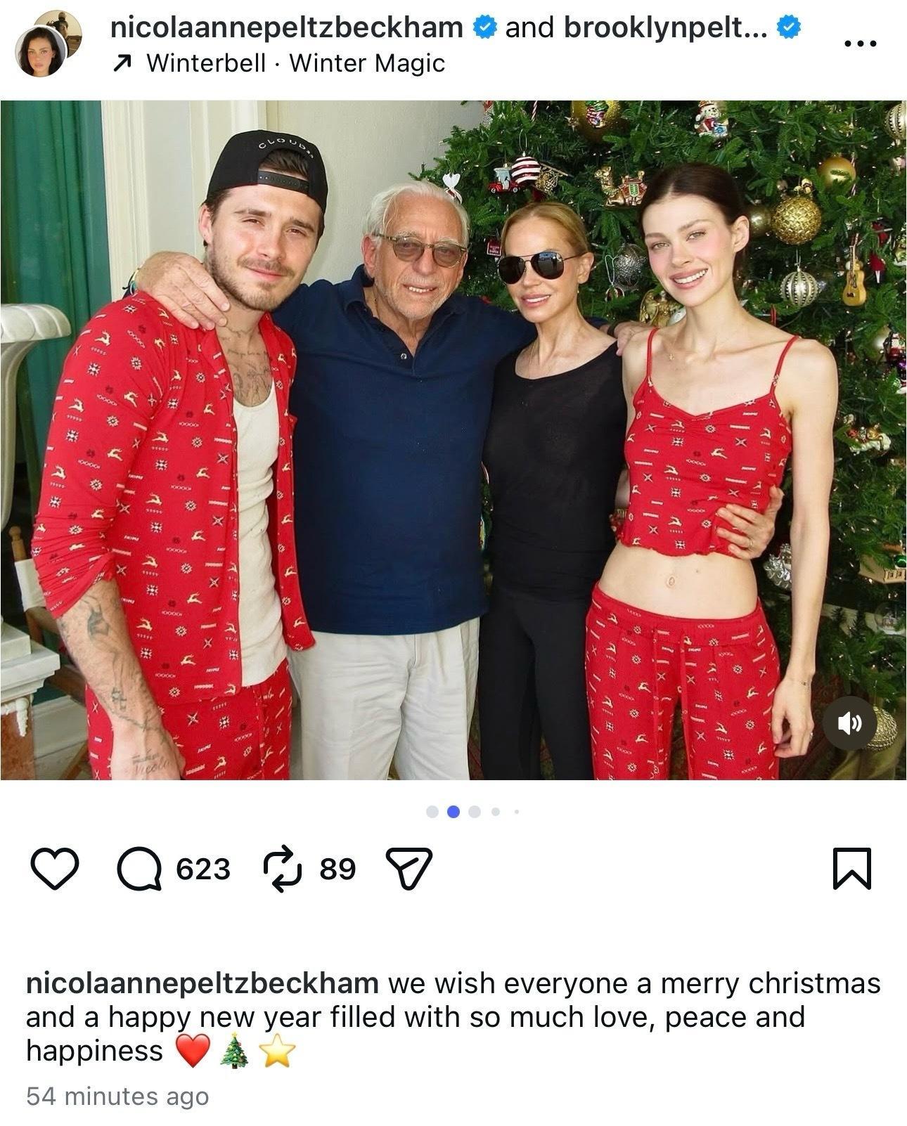 大布和Nicola在岳父岳母家豪宅共度圣诞🎄👇（大小姐看起来瘦了好多啊） 