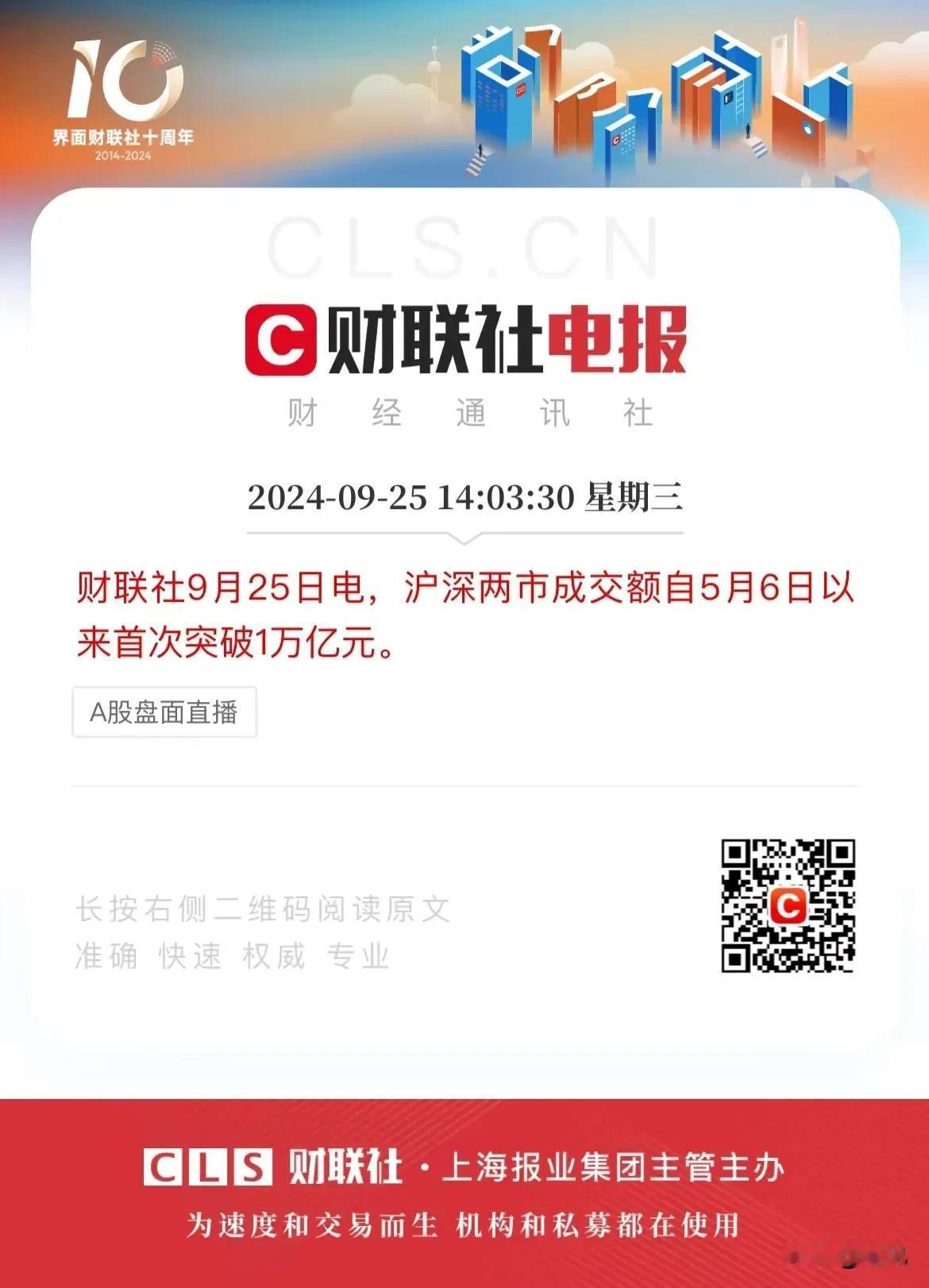 A股成交额再破万亿！
信心来了，谁也挡不住！
大A崛起，势不可挡！