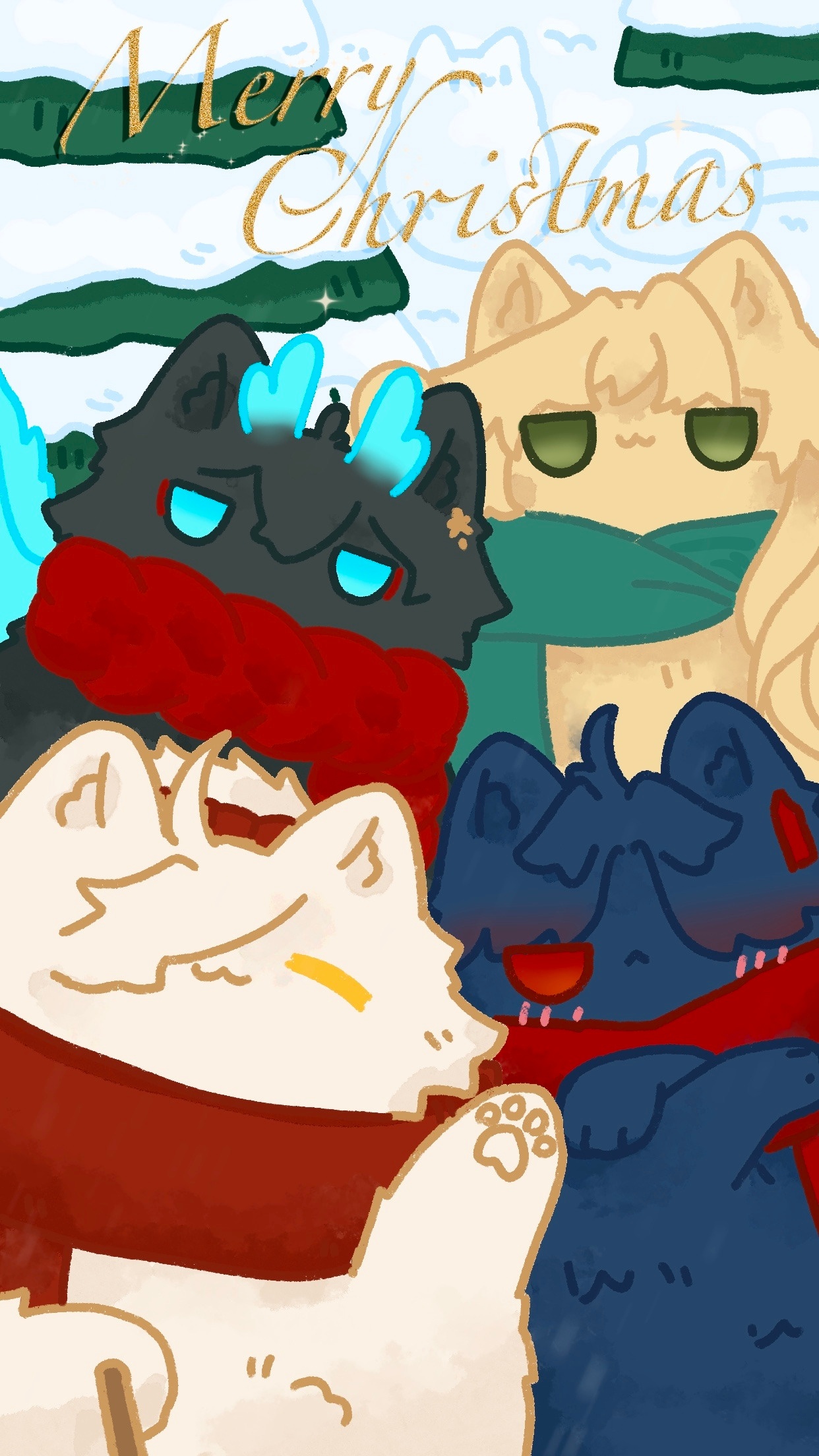 #星穹铁道1.5##崩坏星穹铁道# 【圣诞🎄贺图】都让我rua一下嘿嘿嘿~[憧