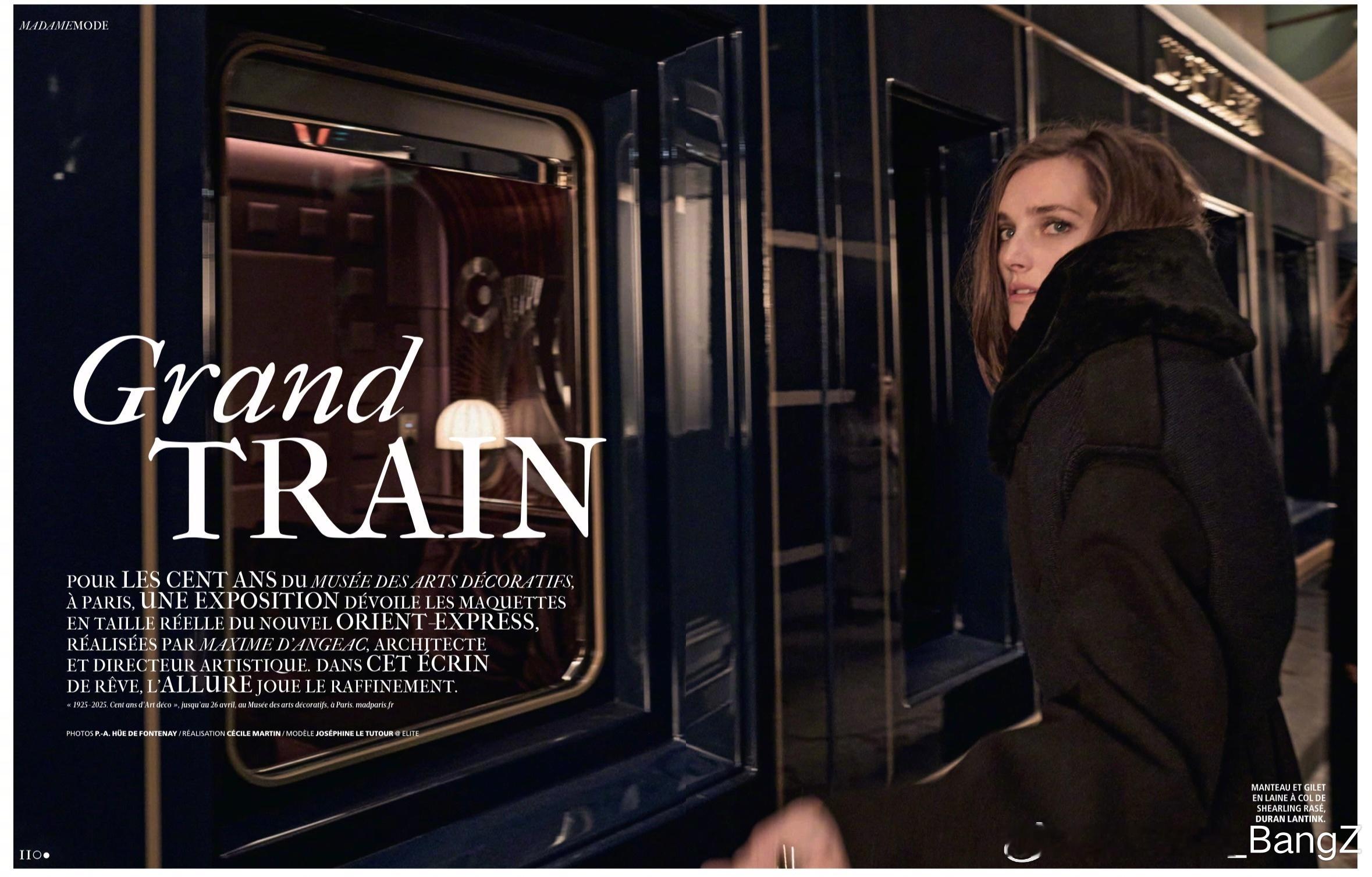 法国版 Madame Figaro 本周新刊，“Grand Train”主题内页