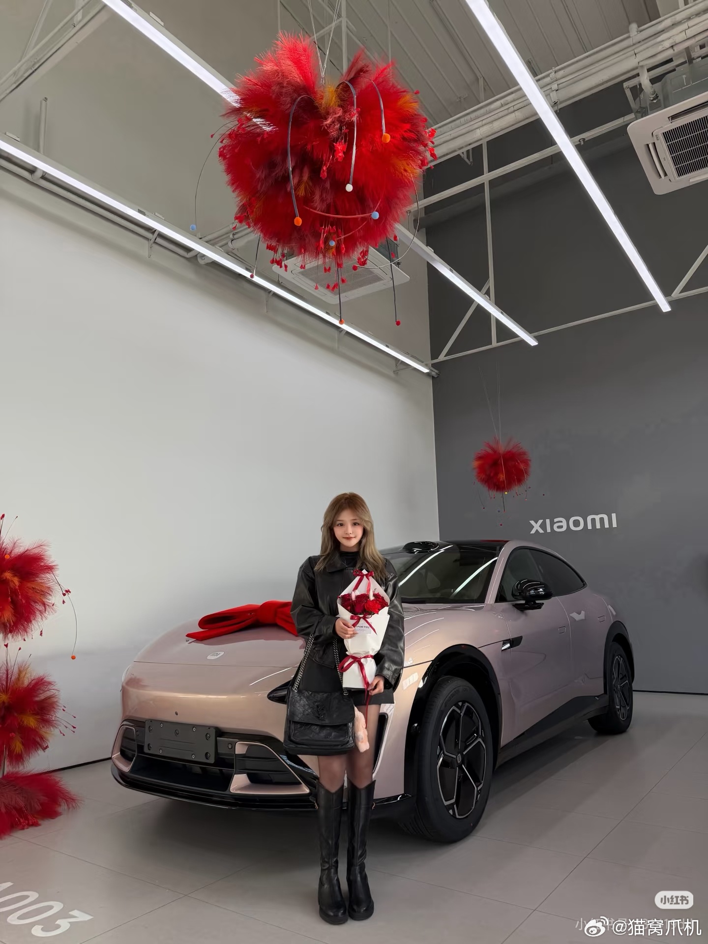 不仅是车的回头率99％，晚安小米yu7﻿