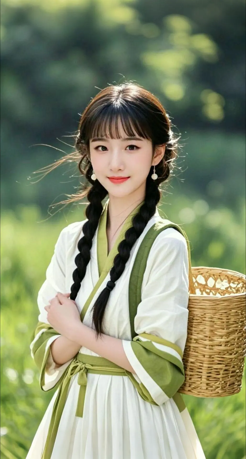 AI扩图 AI绿野佳人