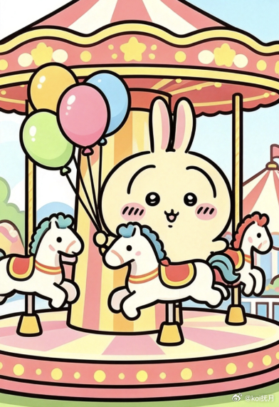 吉伊卡哇灵感共创夏日企画相约游乐园，自在各欢喜有人漫步，有人嬉闹零食相伴便是好时