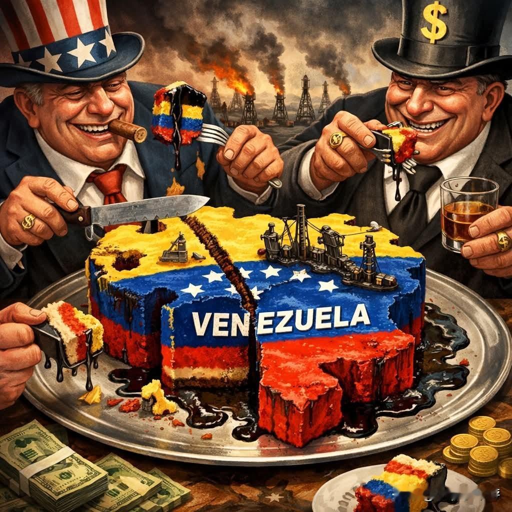 在美国总统特朗普将马杜罗“绑”至美国后，瓜分委内瑞拉的资本盛宴正式开启。

从表