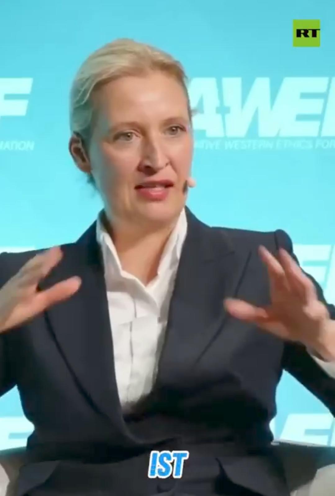 新闻快讯——德国选择党（AfD）的韦迪尔：我们党名中为何包含“另类”一词？
 