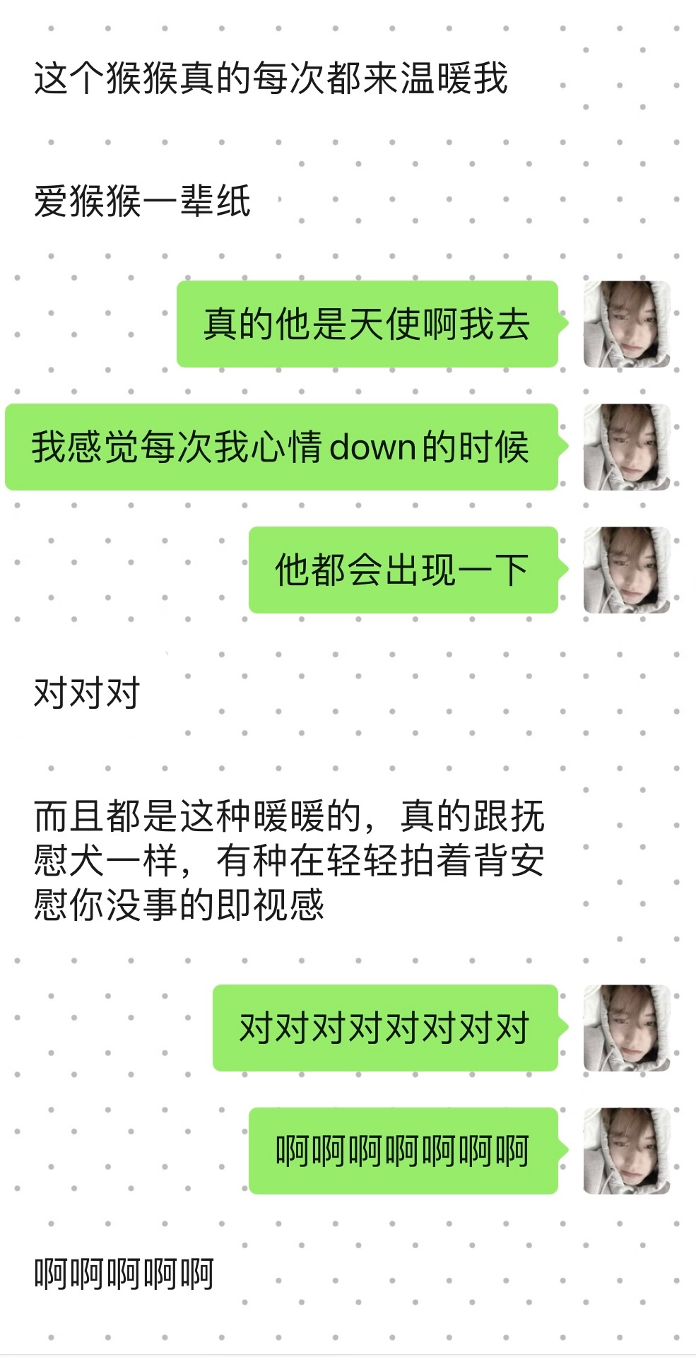 没有人会不爱天使猴猴…兔好🐰 