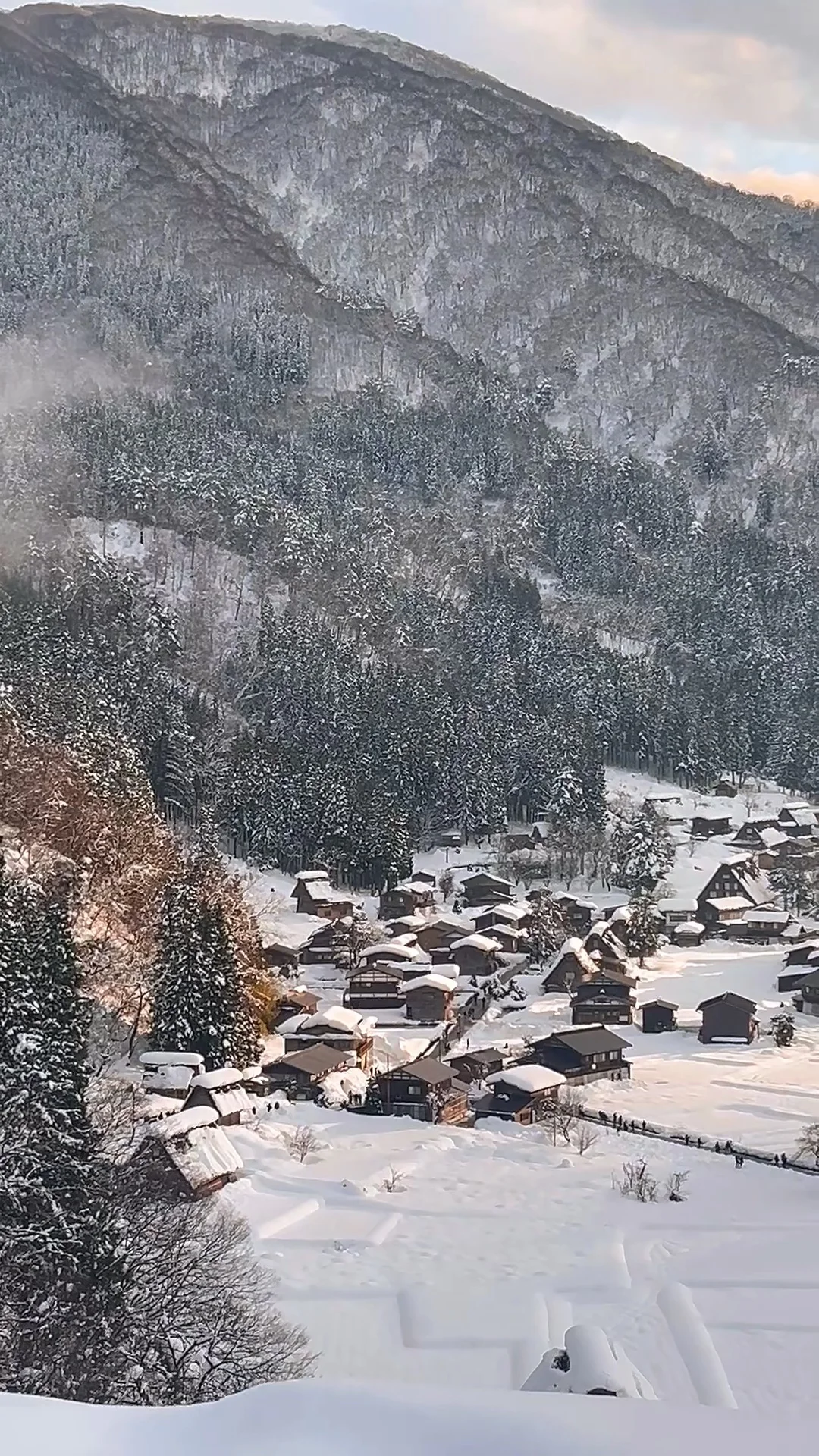 白川乡的冬天❄️宛如童话世界一般美好❤️