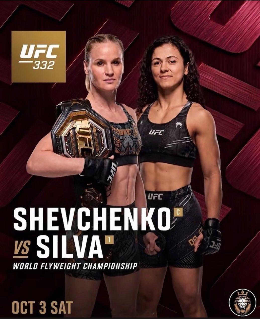 子弹姐舍甫琴科的第十次卫冕战快来了！ufc 预计会在UFC332的联合主赛迎战排