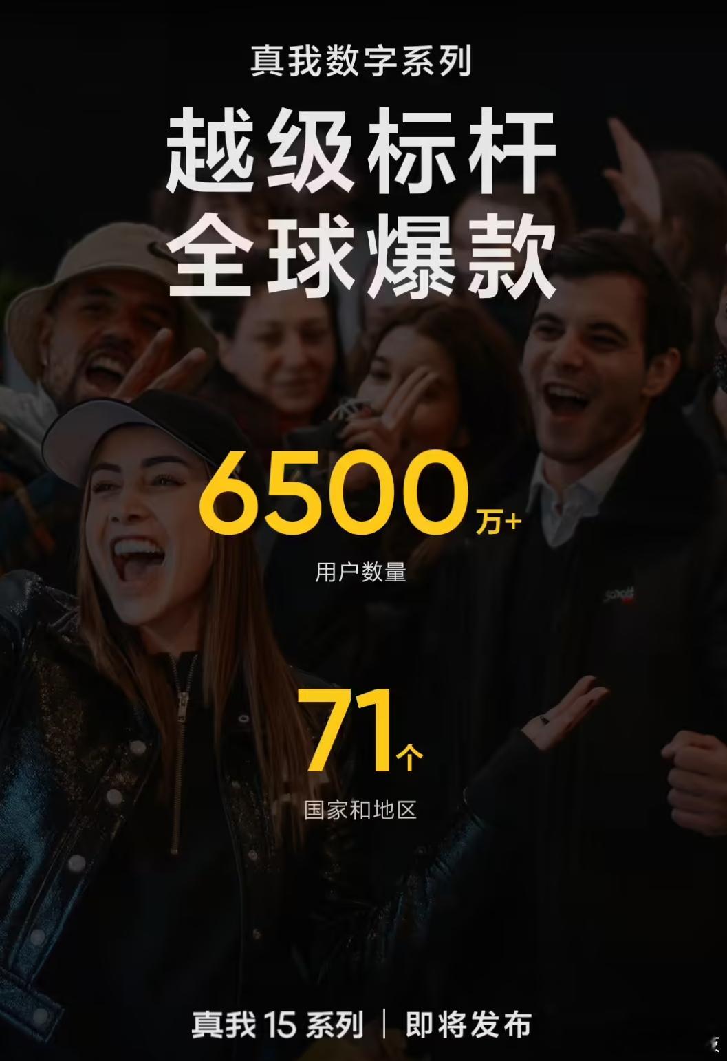 真我数字系列全球累计用户超6500万，畅销71个国家和地区[哆啦A梦吃惊]这次真