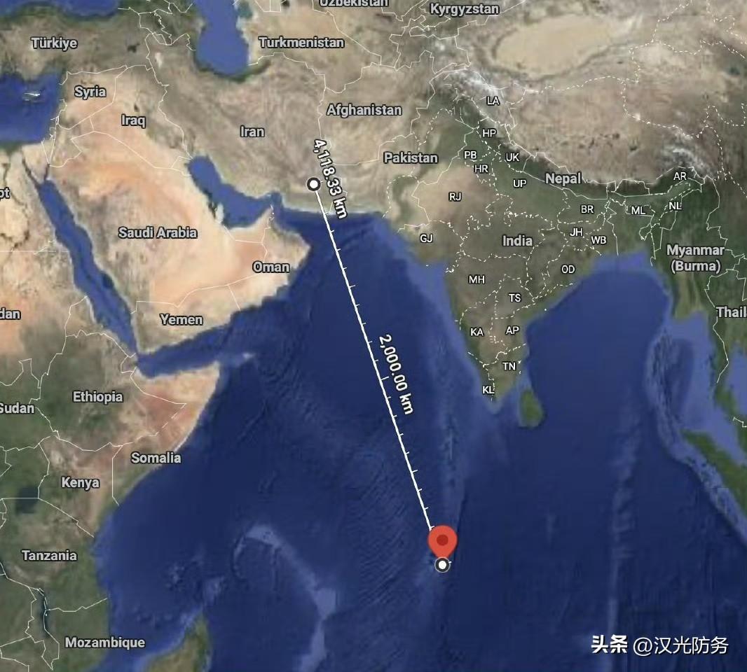 伊朗首次向距离4000公里的美军印度洋基地发射了中程导弹！

好家伙，伊朗这是在