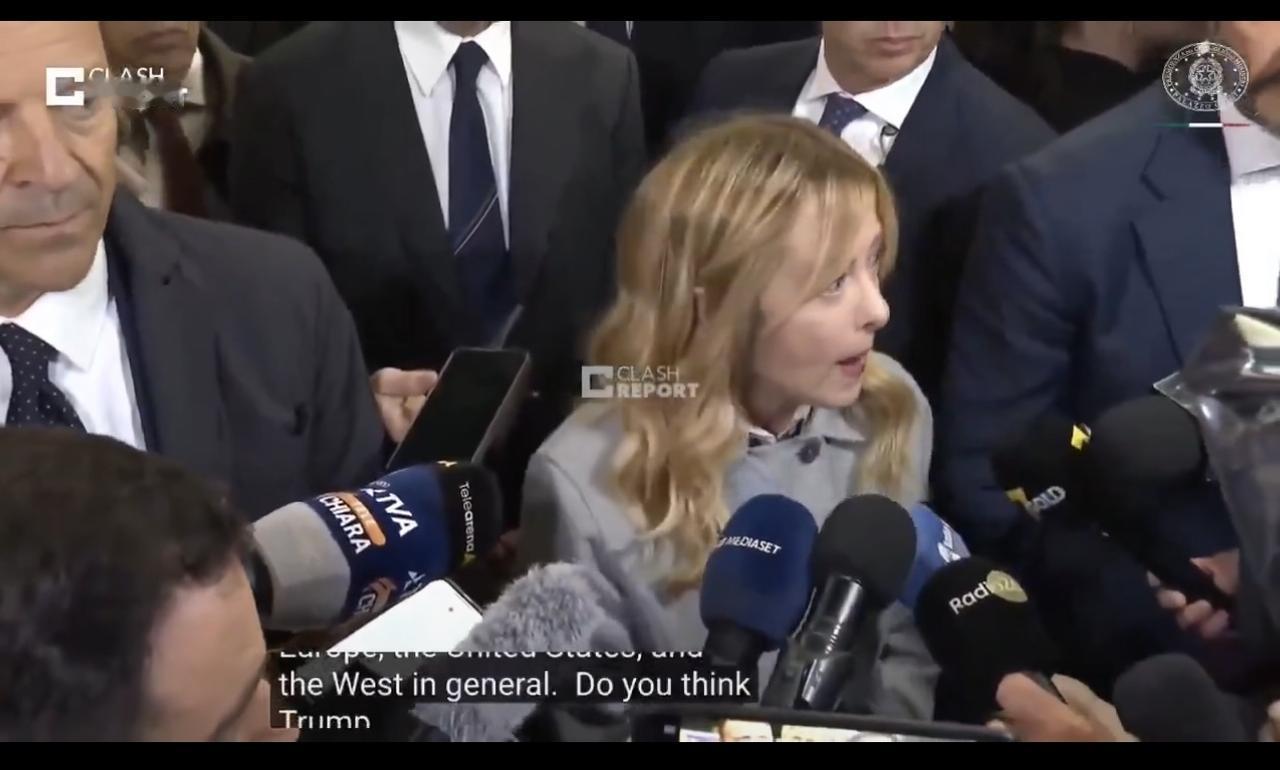 特朗普：“她（梅洛尼）并不在乎伊朗是否获得核武器并在两分钟内炸毁意大利。”

梅