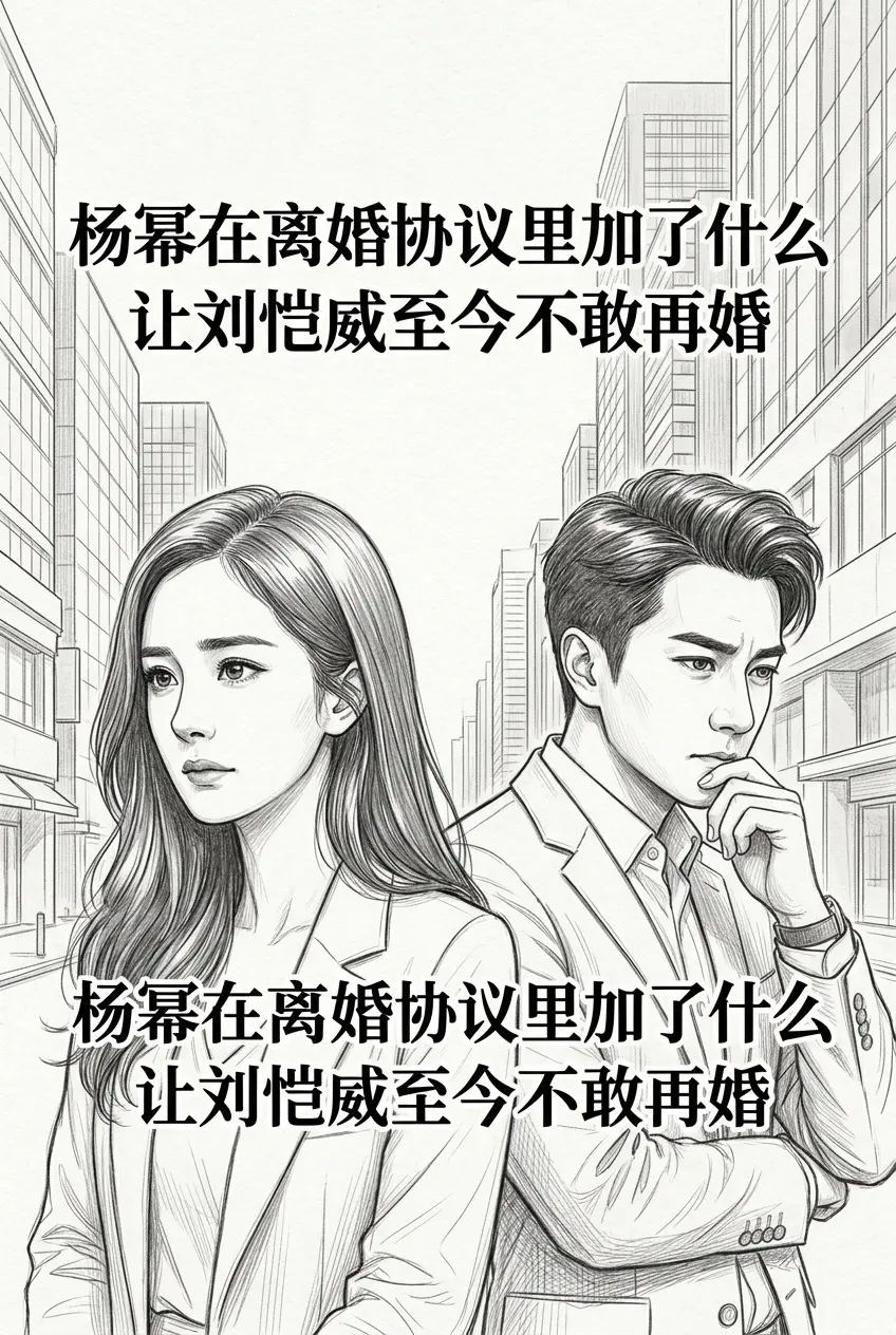 杨幂在离婚协议里加了什么，让刘恺威至今不。敢再婚