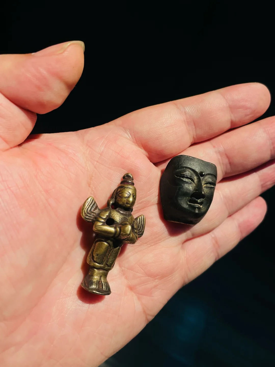 好玩的大鹏鸟和佛面