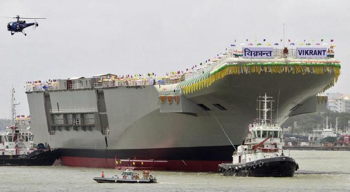 每天认识一件兵器 印度“维克兰特”号航空母舰“维克兰特”（Vikrant）号航空
