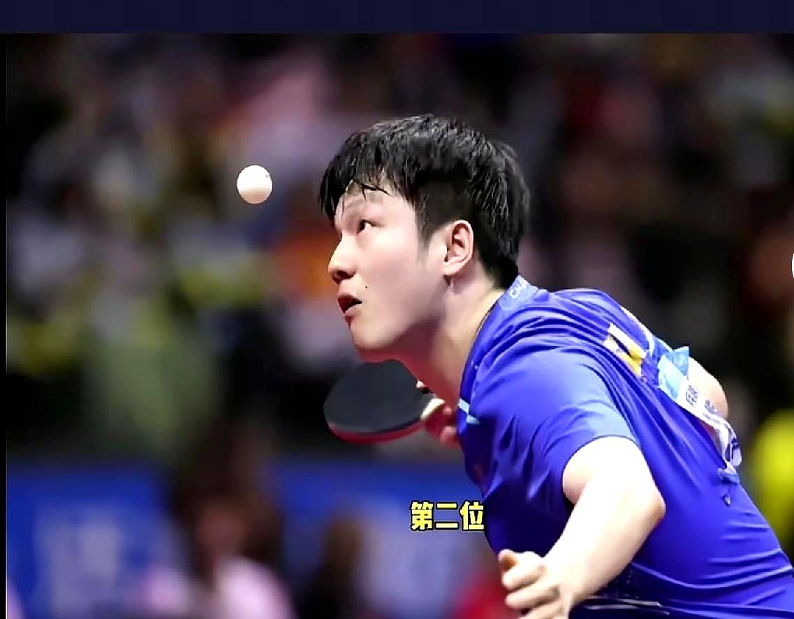 没想到，樊振东是唯一一位入选全运会十佳的乒乓球运动员，排在第二位。官方入选理由是