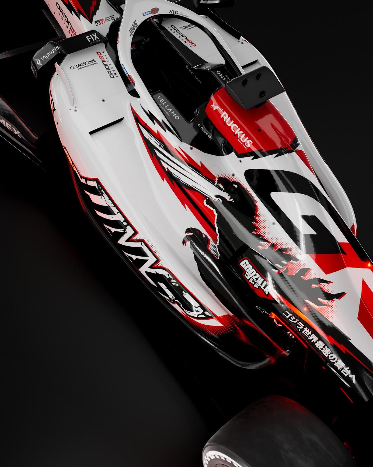 F1在日本玩的真花，推出的拉花很有意思，符合当地的喜好。不信你看新涂装居然是特斯