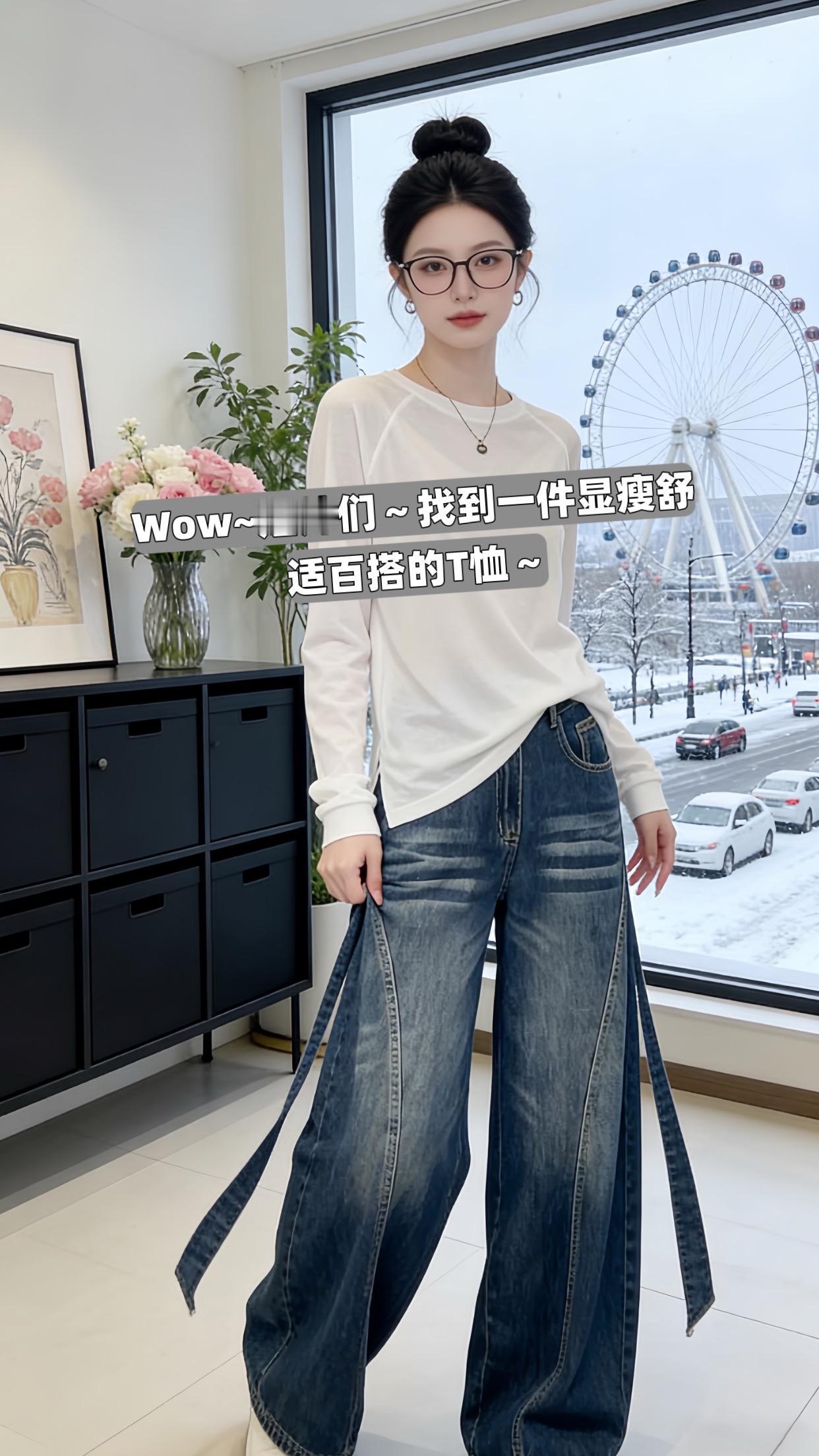 小个子穿搭 冬季搭配 洋气减龄小衫 宽松显瘦 时髦宽松小衫