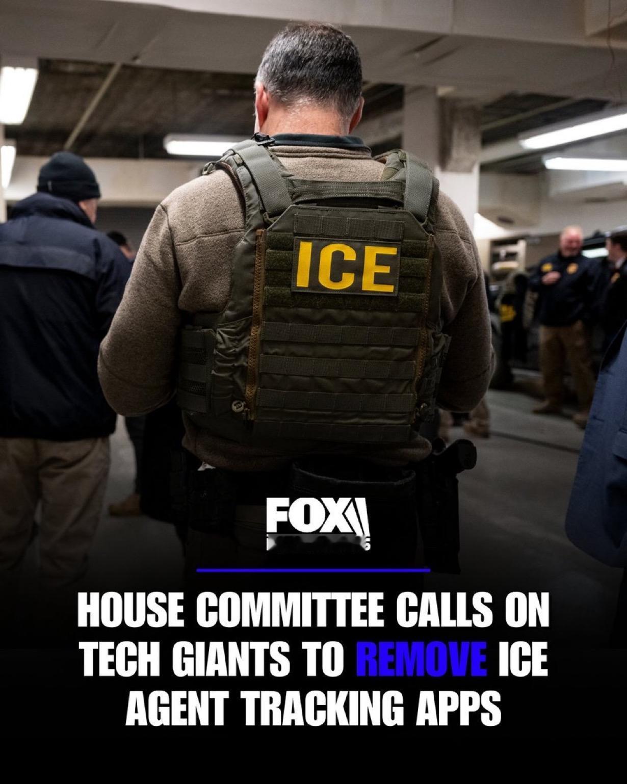 美国国会立法者（议员）敦促谷歌和苹果公司概述移除允许用户追踪联邦移民官员的应用程