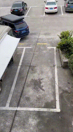 笑不活了！男子倒车屡战屡败，下车想硬推汽车入库
这位男司机准备倒车入库，第一把直