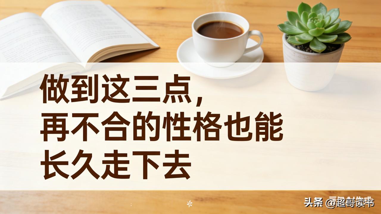 做到这三点，再不合的性格也能长久走下去

你知道吗？不同性格的一对男女到底该如何