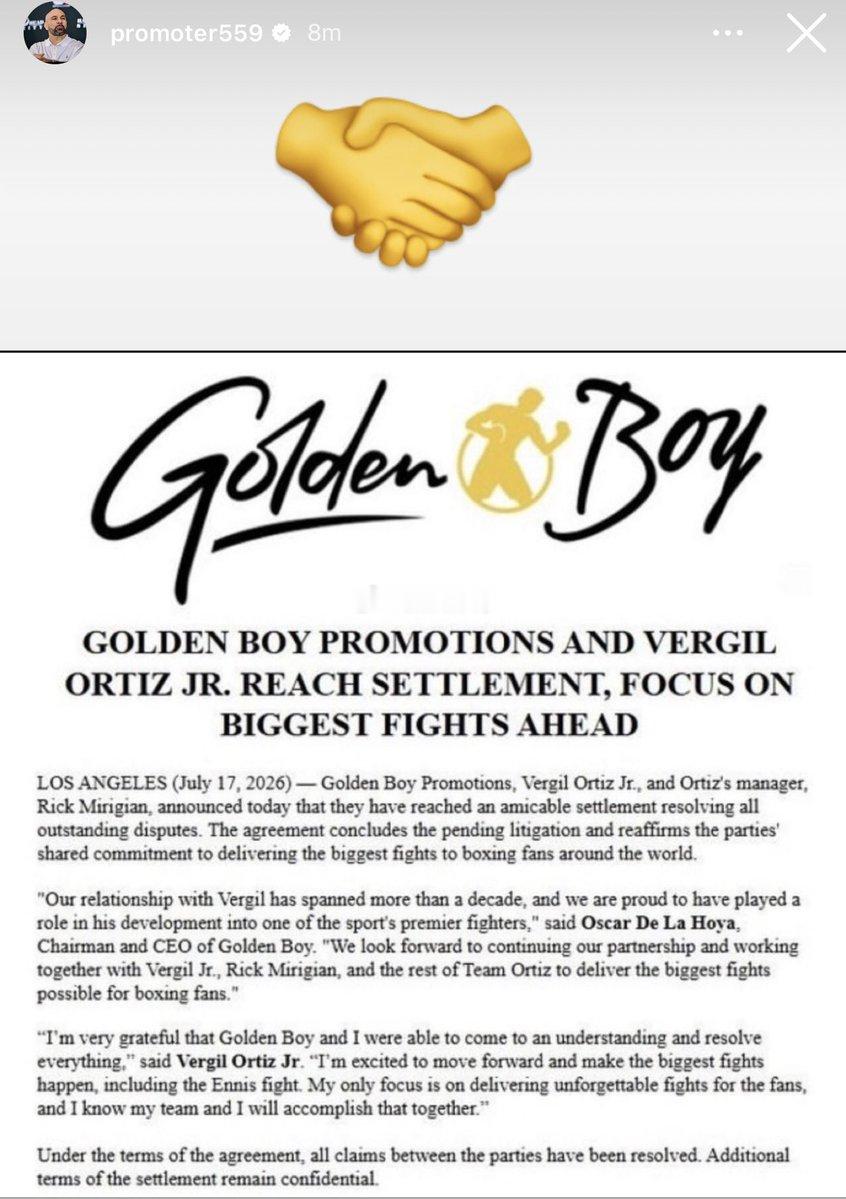 拳坛速递 Golden Boy 确认与 小维吉尔-奥尔蒂斯（Vergil Ort