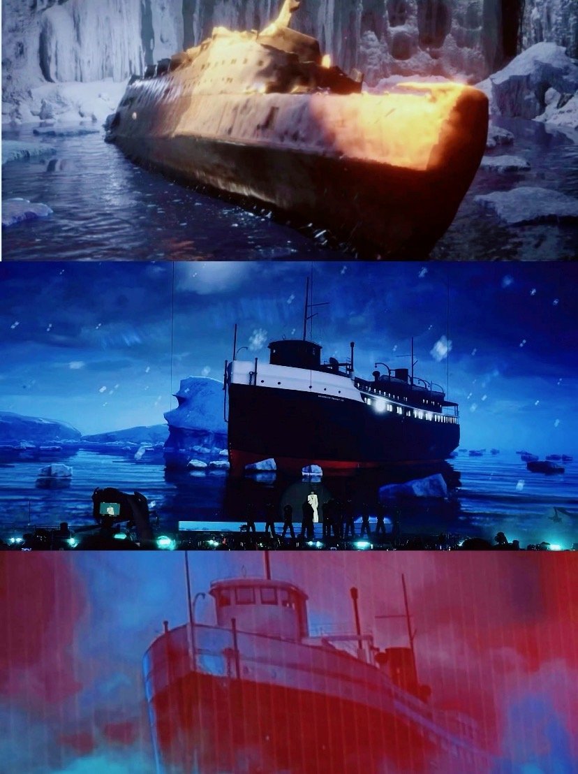 严浩翔的音乐世界观真的太有巧思了，深海邮轮的新海报一出来才发现，这个元素早就悄悄